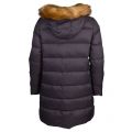 Womens Grey Fur Hood Down Jacket 70262 by Armani Jeans from Hurleys