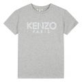 Junior Marl Grey Logo S/s T Shirt 45845 by Kenzo from Hurleys