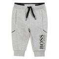 Toddler Grey Logo Sweat Pants 83892 by BOSS from Hurleys