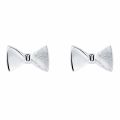 Womens Silver Tayal Tux Bow Studs 40606 by Ted Baker from Hurleys