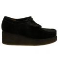Womens Black Suede Peggy Bee