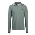 Anglomania Mens Green Squiggle L/s Polo Shirt 52555 by Vivienne Westwood from Hurleys