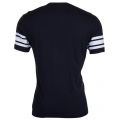 Mens Black Stripe Sleeve S/s Tee Shirt 7822 by Franklin + Marshall from Hurleys