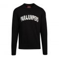 Mens Black Caleb Logo Sweat Top 77927 by Parajumpers from Hurleys