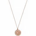Womens Rose Gold 3D Butterfly & Coin Necklace 34260 by Olivia Burton from Hurleys