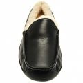 Mens Black Leather Ascot Slippers 70863 by UGG from Hurleys
