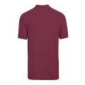 Mens Dark Red Classic Zebra Regular Fit S/s Polo Shirt 92621 by PS Paul Smith from Hurleys