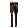 Womens Black/Gold Baroque Garland Leggings 101139 by Versace Jeans Couture from Hurleys