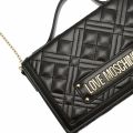 Love Moschino Womens Black Quilted Top Handle Crossbody Bag 75562 by Love Moschino from Hurleys