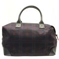 Mens Navy Javier Ombre Check Holdall Bag