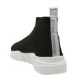 Womens Black Glitter Knit Sock Trainers 53161 by Love Moschino from Hurleys