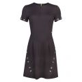 Womens Black Woven Stitch Dress 32529 by Versace Jeans from Hurleys