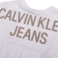 Womens Bright White Back Institutional Dolman S/s T Shirt 94904 by Calvin Klein from Hurleys