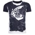 Anglomania Mens Navy Scribble Orb Classic S/s T Shirt 20692 by Vivienne Westwood from Hurleys