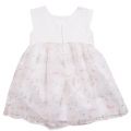 Girls Natural Embroidered Bows Dress 22627 by Mayoral from Hurleys
