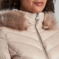 Barbour International Womens Oyster Highpoint Hooded Quilted Coat 55461 by Barbour International from Hurleys