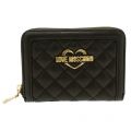 Womens Black Small Quilted Purse 10443 by Love Moschino from Hurleys