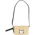 Girls Brown Cat Straw Crossbody Bag 19601 by Karl Lagerfeld Kids from Hurleys