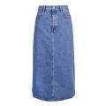 Womens Medium Blue Denim A-Line Skirt 73974 by BOSS from Hurleys