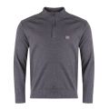 Mens Charcoal Branded Half Zip Knitted Jumper 32873 by Paul And Shark from Hurleys
