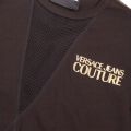 Womens Black Mesh Icon Logo S/s T Shirt 51230 by Versace Jeans Couture from Hurleys