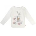 Girls White Floral & Animal L/s T Shirt 13130 by Billieblush from Hurleys