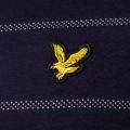Mens Navy Birdseye Stripe S/s Tee Shirt 56611 by Lyle & Scott from Hurleys