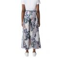 Womens Navy Multi Asha Mix Drape Culottes 53972 by French Connection from Hurleys