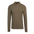 Casual Mens Stone Passerby Slim Fit L/s Polo Shirt 80780 by BOSS from Hurleys