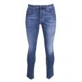 Casual Mens Medium Blue Taber Tapered Jeans 28287 by BOSS from Hurleys