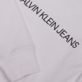Womens Bright White Institutional Crew Sweat Top 34632 by Calvin Klein from Hurleys