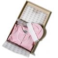 Baby Rose Velour Babygrow & Hat Set 73158 by Armani Junior from Hurleys