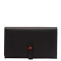 Womens Black Juno Lip Pin Large Purse 47403 by Lulu Guinness from Hurleys