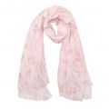 Womens Pink/Gold Leopard Scarf 102740 by Katie Loxton from Hurleys