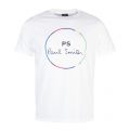 Mens White Circle Logo Reg Fit S/s T Shirt 24096 by PS Paul Smith from Hurleys