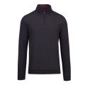 Mens Navy Bits Textured 1/2 Zip Sweat Top 53063 by Ted Baker from Hurleys