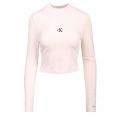 Womens Tofu Velvet Ribbed L/s T Shirt 101182 by Calvin Klein from Hurleys