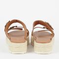 Womens Tan Amelda Leather Sandals 109701 by Barbour from Hurleys