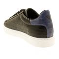 Mens Black Croc Embossed Trainers 11110 by Armani Jeans from Hurleys
