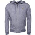 Mens New Navy Marl Zip Hooded Sweat Top 7565 by Lyle and Scott from Hurleys