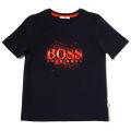 Boys Navy Branded S/s Tee Shirt 18877 by BOSS from Hurleys
