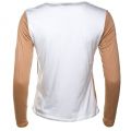 Womens White Colour Block Top 58989 by Armani Jeans from Hurleys