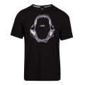 Casual Mens Black Tima 2 Jaws S/s T Shirt 88738 by BOSS from Hurleys