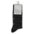 Mens Black Multi 2 Pack Socks 78296 by Emporio Armani Bodywear from Hurleys