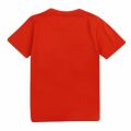 Boys Terracotta Logo Patch S/s T Shirt 48129 by Emporio Armani from Hurleys