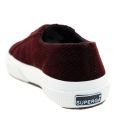 Womens Dark Bordeaux 2750 Curveflannel Trainers 66225 by Superga from Hurleys