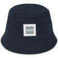 Toddler Navy Patch Bucket Hat 108145 by BOSS from Hurleys
