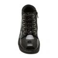 Kickers School Shoes Junior Black Patent Kick Hi Zip Boots (12.5-2.5)