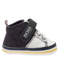 Baby Navy Trainer Booties 38249 by BOSS from Hurleys