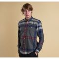 Heritage Mens Grey Marl Alfie Check Slim Fit L/s Shirt 11964 by Barbour from Hurleys